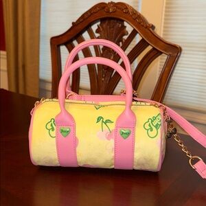 Juicy Couture Pink and Yellow Mini Bag